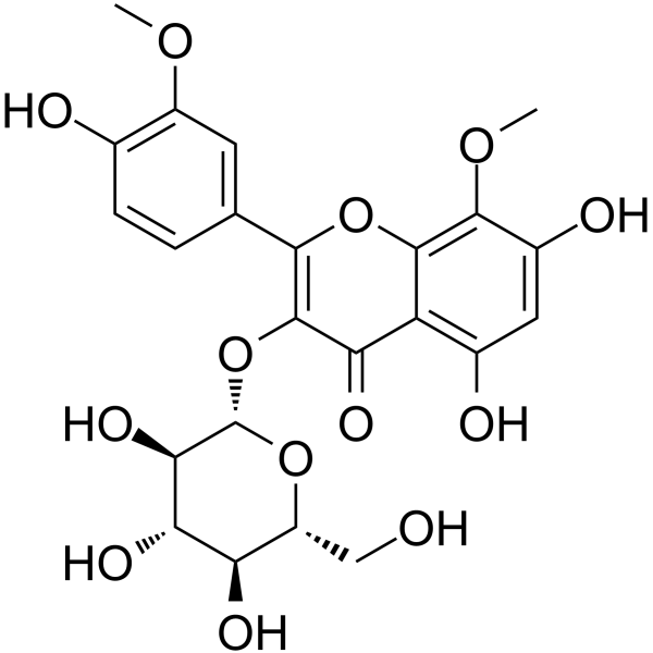 Limocitrin 3-β-D-glucose Chemical Structure