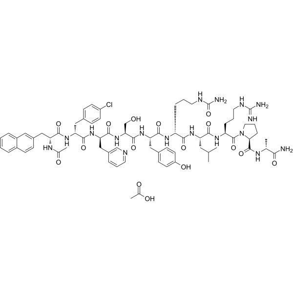 Cetrorelix Acetate Chemical Structure