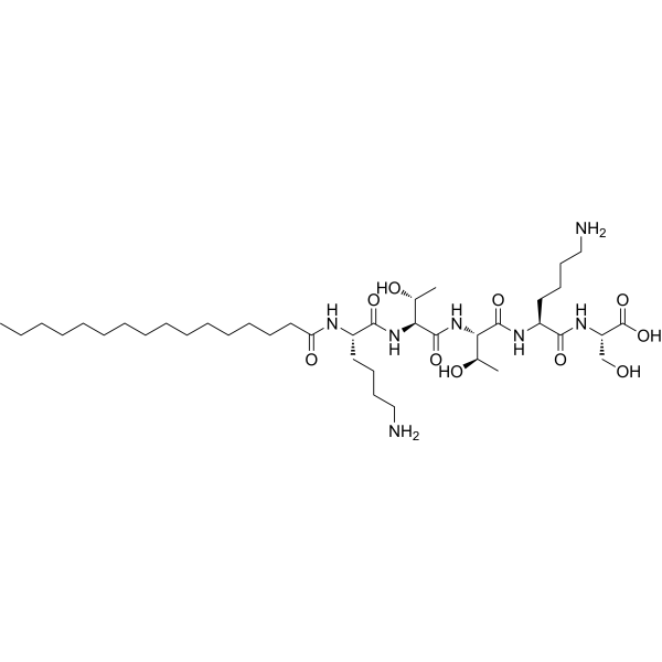 Palmitoyl pentapeptide 4 Chemical Structure