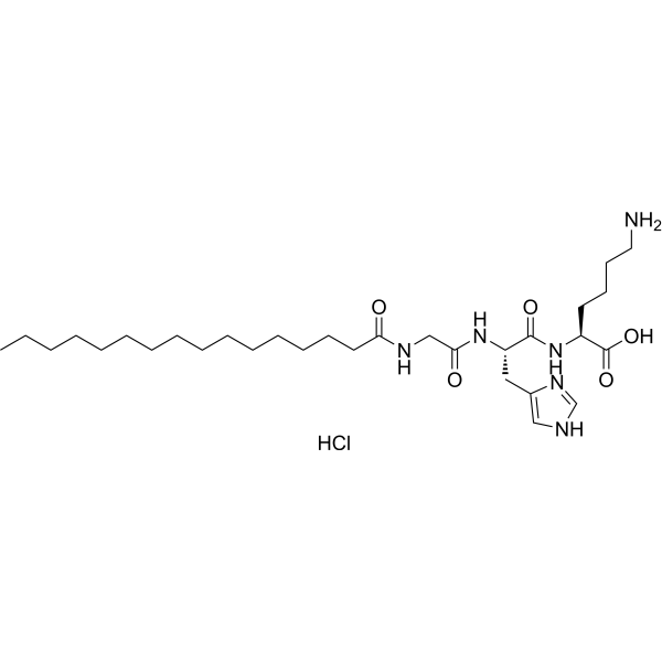 Palmitoyl Tripeptide-1 hydrochloride Chemical Structure
