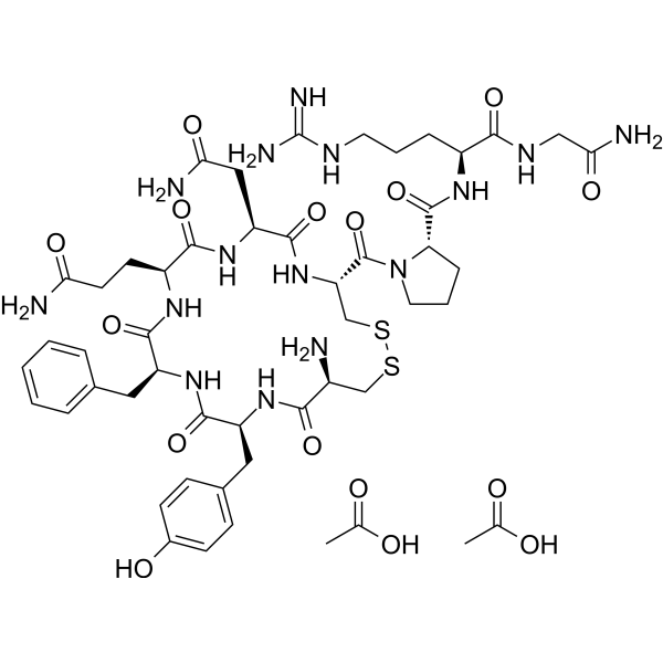 Argipressin diacetate Chemical Structure