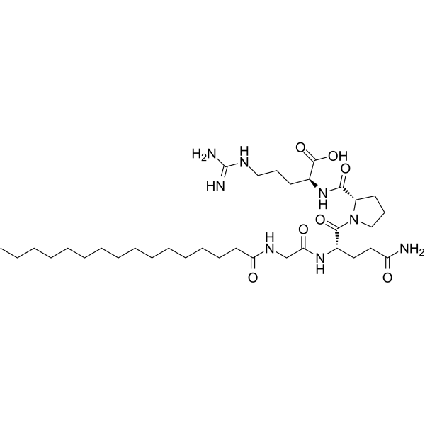 Palmitoyl Tetrapeptide-3 Chemical Structure