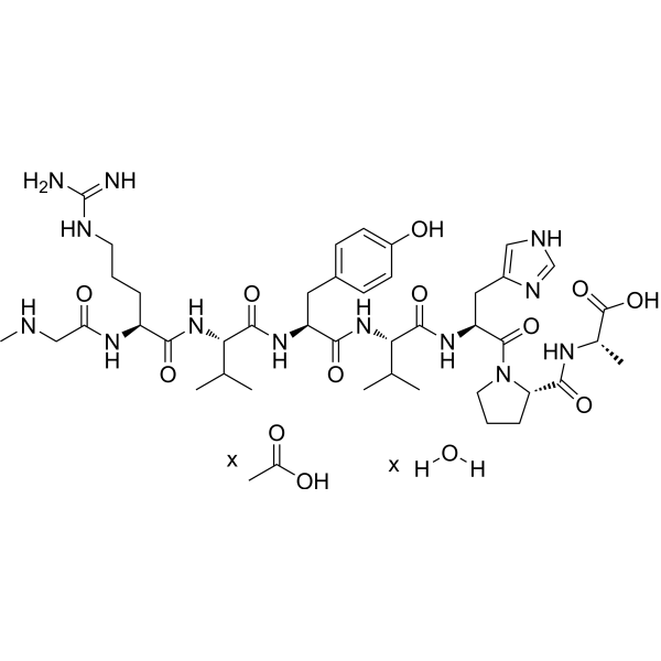 Saralasin acetate hydrate Chemical Structure