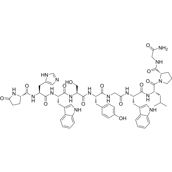 Luteinizing Hormone Releasing Hormone (LH-RH), salmon Chemical Structure