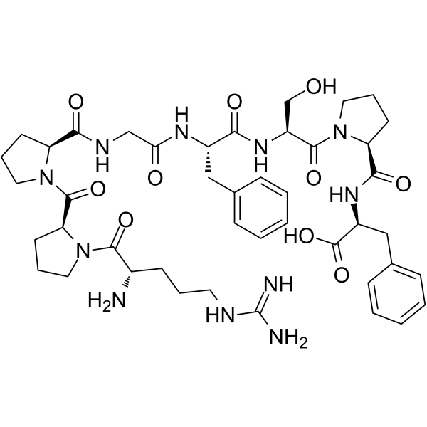 [Des-Arg9]-Bradykinin Chemical Structure