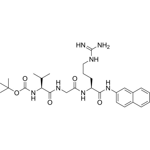 Boc-Val-Gly-Arg-βNA Chemical Structure