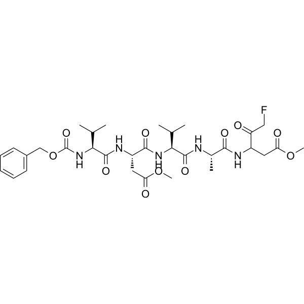 Z-VDVA-(DL-Asp)-FMK Chemical Structure