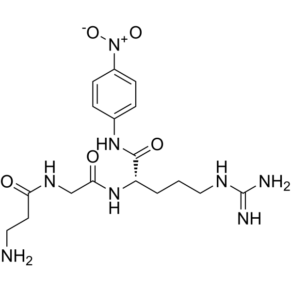 β-Ala-Gly-Arg-pNA Chemical Structure