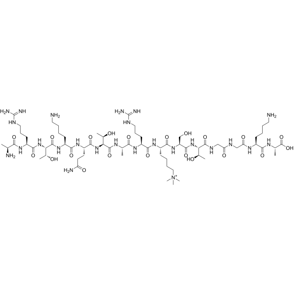 Histone H3K9me3 (1-15) Chemical Structure