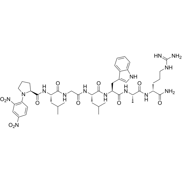 Dnp-PLGLWAr-NH2 Chemical Structure