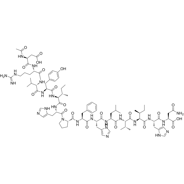 Acetyl angiotensinogen (1-14), human Chemical Structure