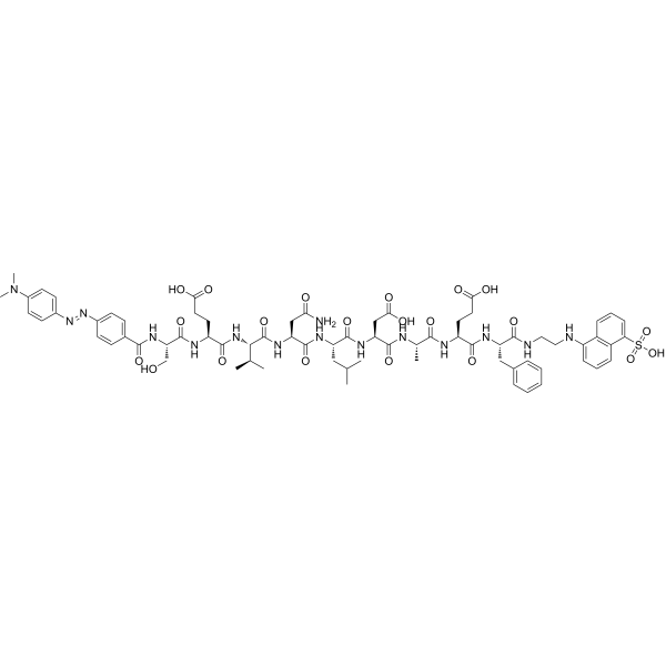 DABCYL-SEVNLDAEF-EDANS Chemical Structure