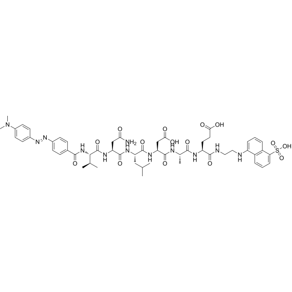 DABCYL-VNLDAE-EDANS Chemical Structure