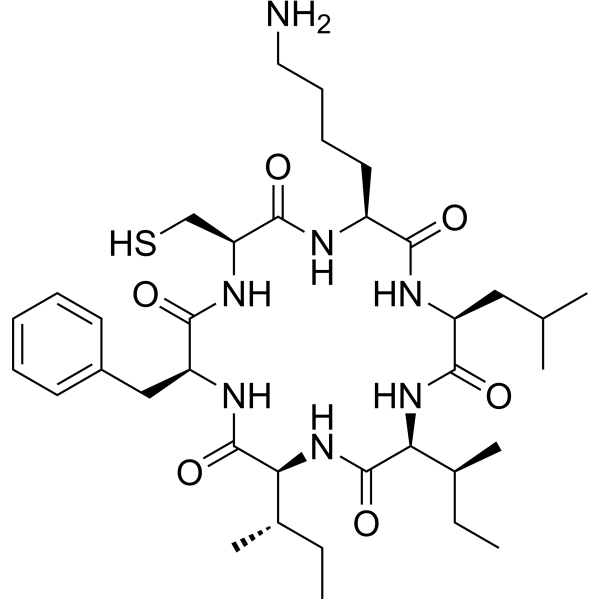 Cyclo(CKLIIF) Chemical Structure