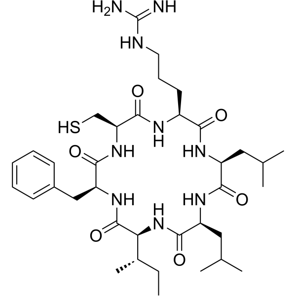 Cyclo(CRLLIF) Chemical Structure