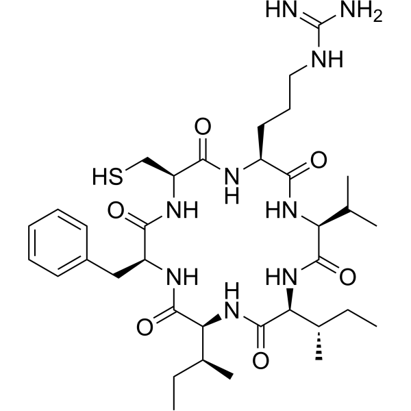 Cyclo(CRVIIF) Chemical Structure