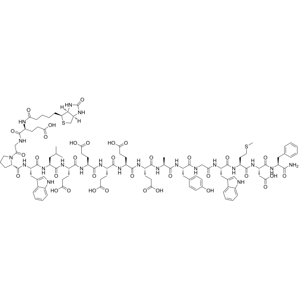 Biotin-Gastrin-1, human (1-17) Chemical Structure