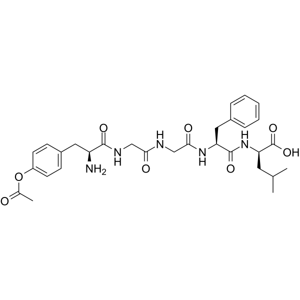 N-terminally acetylated Leu-enkephalin Chemical Structure