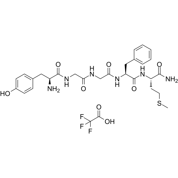 [Met5]-Enkephalin, amide TFA Chemical Structure