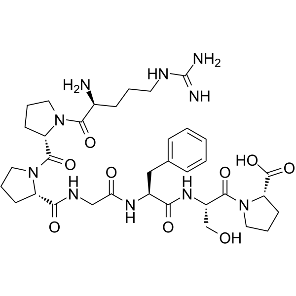 Bradykinin (1-7) Chemical Structure