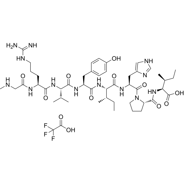 [Sar1, Ile8]-Angiotensin II TFA Chemical Structure