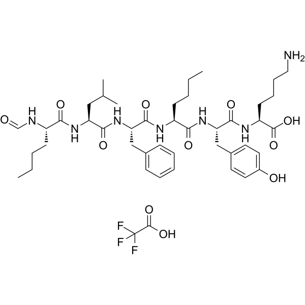 N-Formyl-Nle-Leu-Phe-Nle-Tyr-Lys TFA Chemical Structure