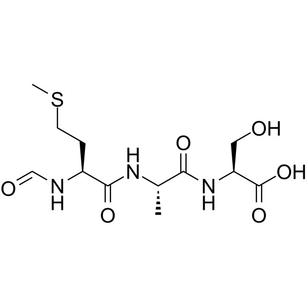 N-Formyl-Met-Ala-Ser Chemical Structure