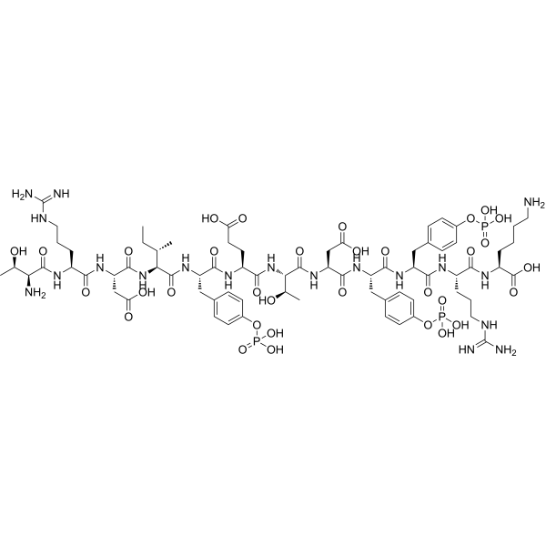 [pTyr1146][pTyr1150][pTyr1151]Insulin Receptor (1142-1153) Chemical Structure