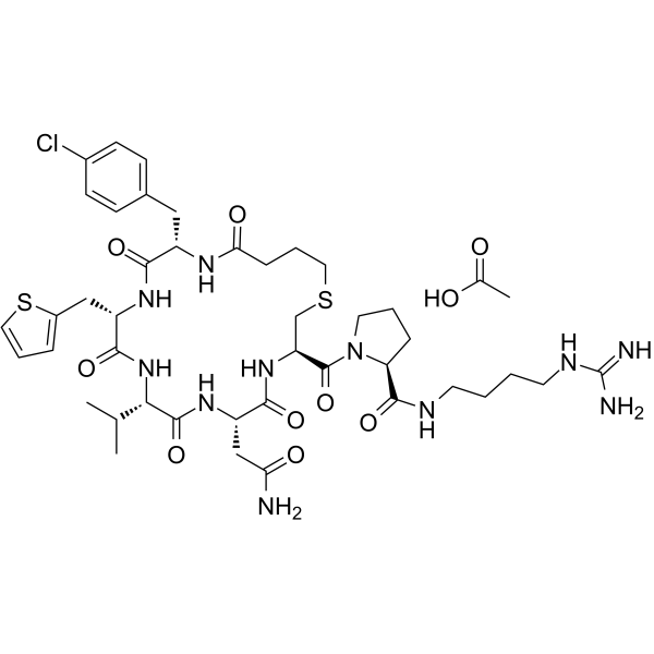 Velmupressin acetate Chemical Structure