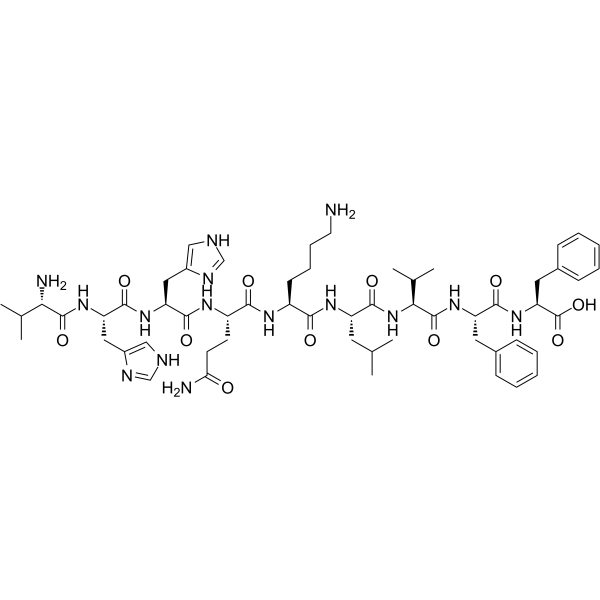 β-Amyloid (12-20) Chemical Structure