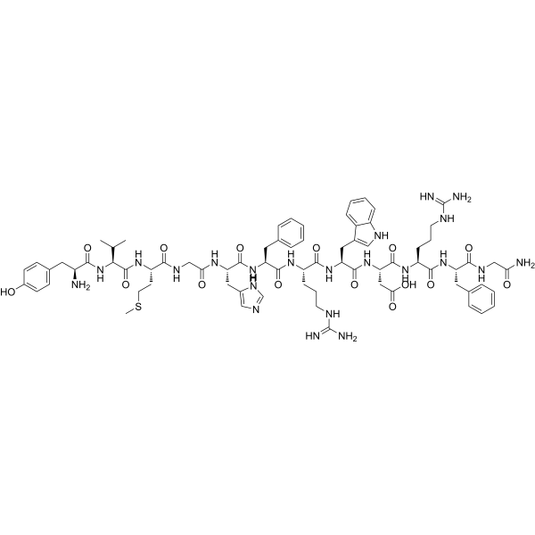 γ-2-MSH (41-58), amide Chemical Structure