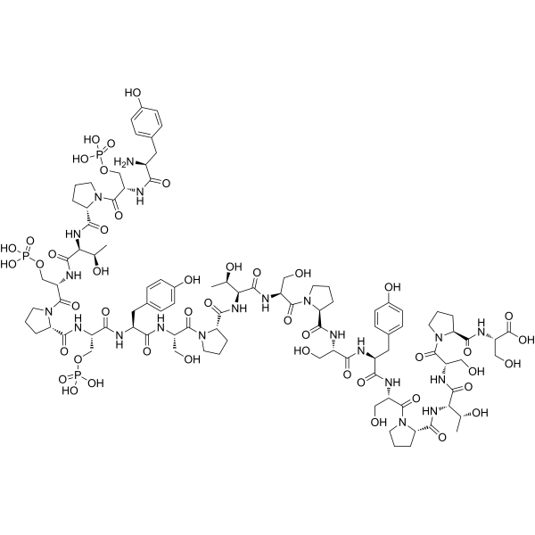 [pSer2, pSer5, pSer7]-CTD Chemical Structure