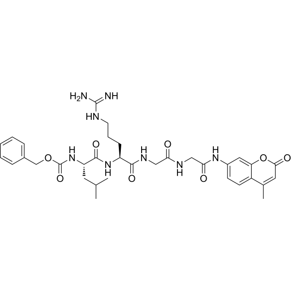 Z-LRGG-AMC Chemical Structure