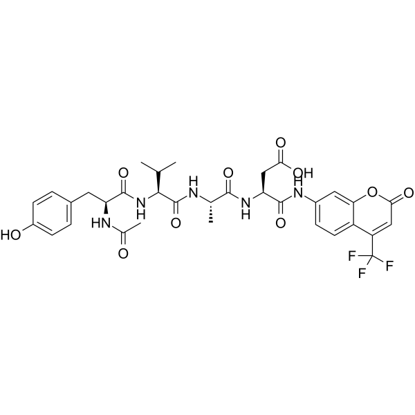 Ac-YVAD-AFC Chemical Structure