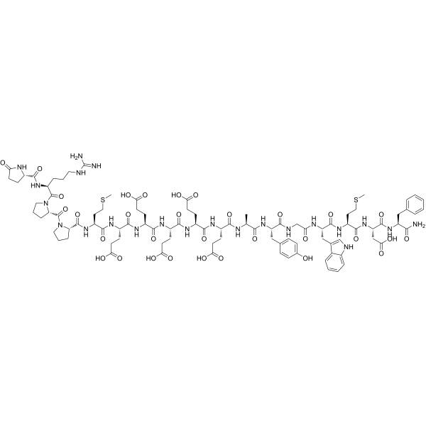 Gastrin I, rat Chemical Structure