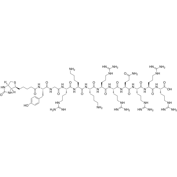 Biotin-TAT (47-57) Chemical Structure