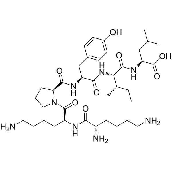 [Lys8, Lys9]-Neurotensin (8-13) Chemical Structure