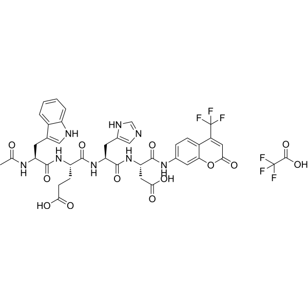 Ac-WEHD-AFC TFA Chemical Structure