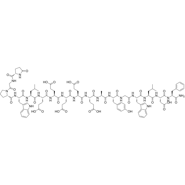 [Leu15]-Gastrin I (human) Chemical Structure