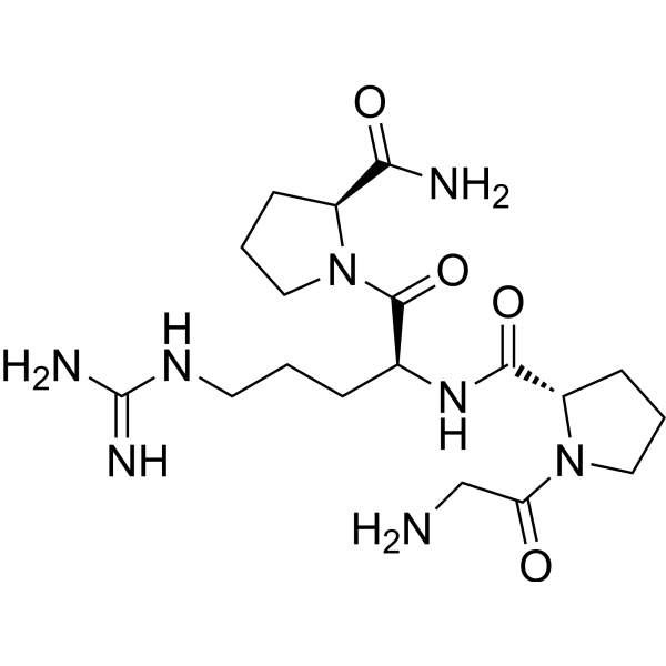 H-Gly-Pro-Arg-Pro-NH2 Chemical Structure