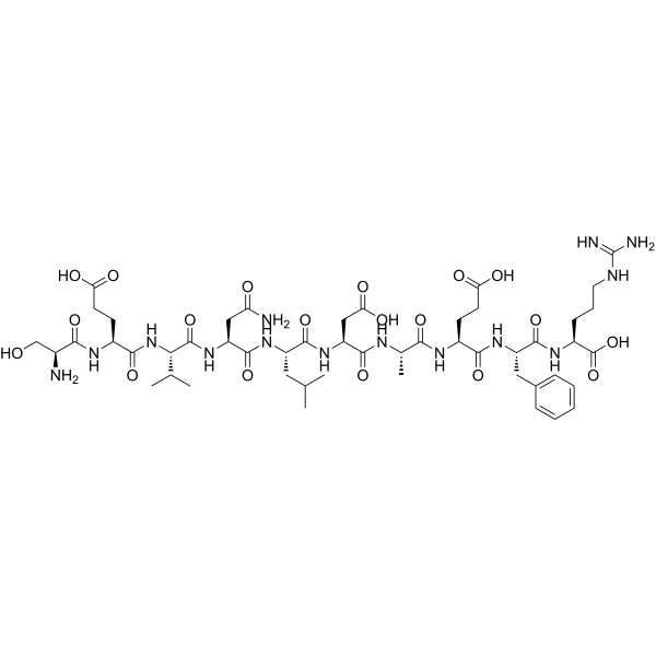 SEVNLDAEFR Chemical Structure