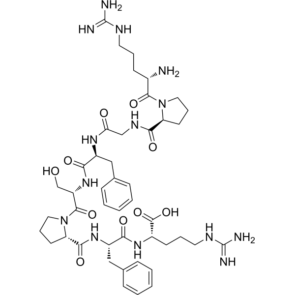 [Des-Pro2]-Bradykinin Chemical Structure