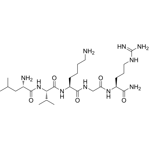 GLP-1(32-36)amide Chemical Structure