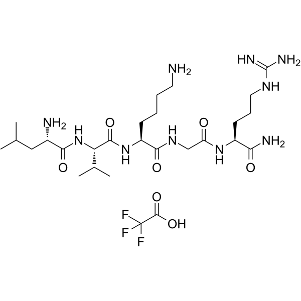 GLP-1(32-36)amide TFA Chemical Structure