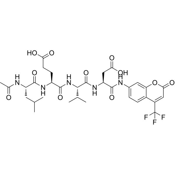 Ac-LEVD-AFC Chemical Structure