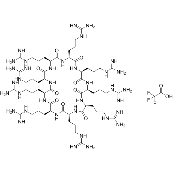 Cyclic nona-L-arginine TFA Chemical Structure