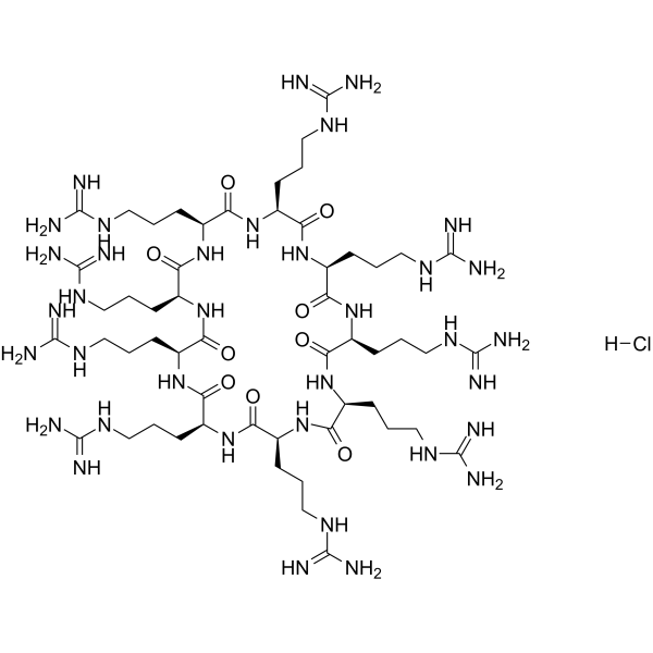 Cyclic nona-L-arginine hydrochloride Chemical Structure
