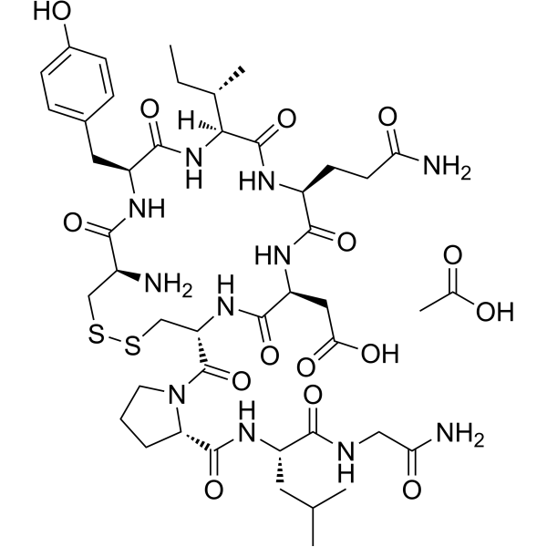 [Asp5]-Oxytocin acetate Chemical Structure