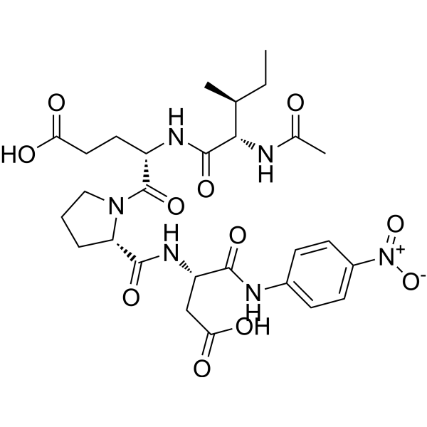 N-Acetyl-Ile-Glu-Pro-Asp-p-nitroanilide Chemical Structure