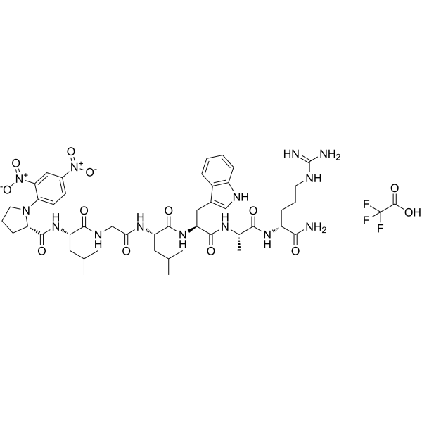 Dnp-PLGLWA-DArg-NH2 TFA Chemical Structure